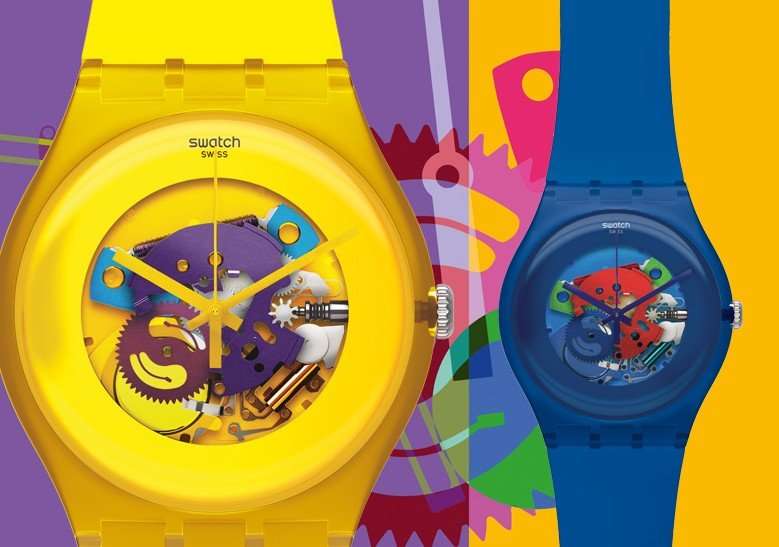Наручные часы Swatch suob101. Детские часы Swatch. Swatch механические желтые. Свотч часы магазины