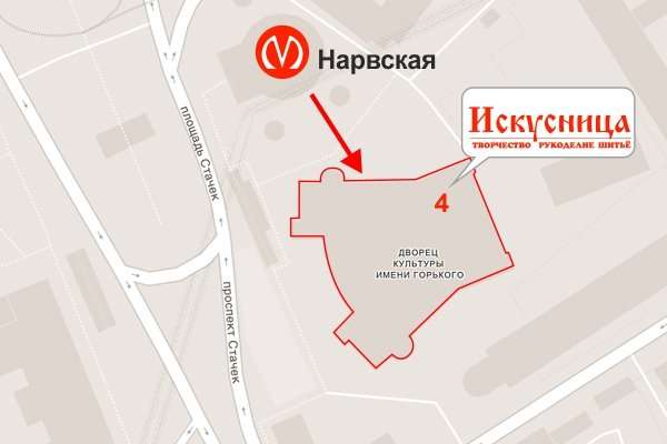 Карта метро нарвская