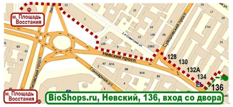 Карта пл восстания спб